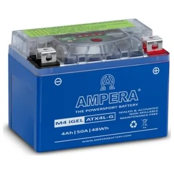 Motobaterie AMPERA – ATX4L-G – Motobaterie – YTX4L-BS – 12V – 4Ah – 50A