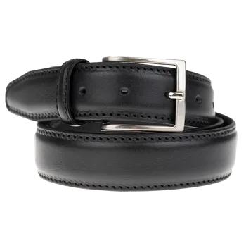 Opasek NovaKabelka.cz Pánský kožený pásek Cintura 5580 (3,5cm) černá