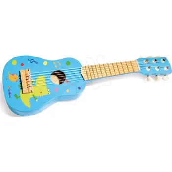 Hudební nástroj pro děti Dřevěná kytara Music Woodenguitar Eichhorn se 6 strunami k naladění