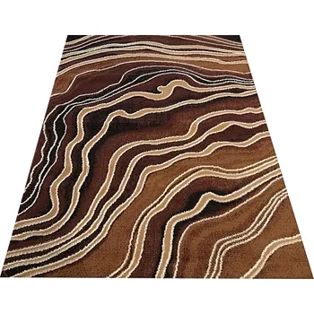 Koberec Makro Abra Kusový koberec BCF Alfa 08 hnědý Rozměr: 60x100 cm