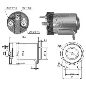 Startér Spínač startéru Prestolite SAJ4003B