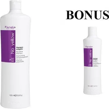 Šampon AKCE: Fanola No Yellow Shampoo - šampon proti nežádoucím žlutým odleskům, 1L + šampon nebo maska, 350 ml