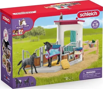 domeček pro figurky Schleich Horse Club 42611 Box pro koně s klisnou a hříbětem