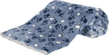 Pelíšek pro psa Trixie Tammy 150 x 100 cm modrá s packami