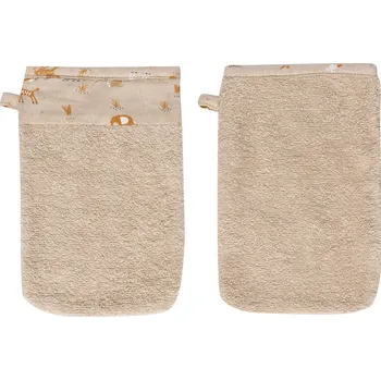 Bebe-Jou Froté žínky Bébé-Jou Steppe 2ks" "Barva:oranžové|Druh:mycí žínky|Materiál:100% bavlna|Výrobce:Bébé-jou|Vzor:Steppe|