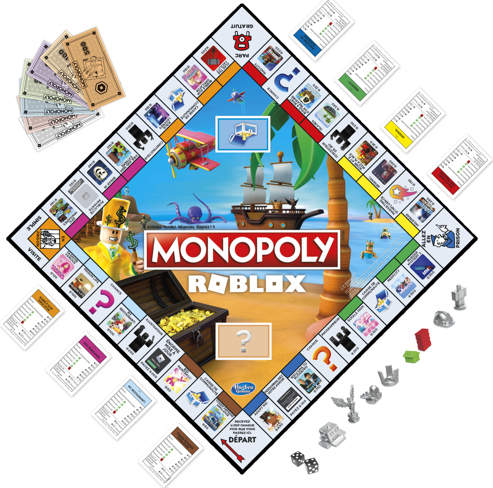 foto Desková hra Hasbro Monopoly Roblox 2022 Edition