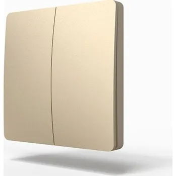 Příslušenství pro LED osvětlení StrongLumio bezdrátový vypínač samonapájecí - 2 tlačítka zlatá (StrongLumio bezdrátový vypínač samonapájecí - 2 tlačítka zlatá)