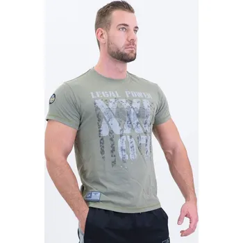 Pánské tričko Legal Power Triko 2012-869 šedozelená XXL