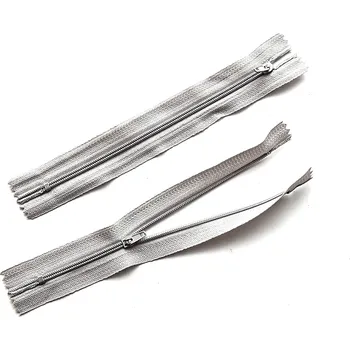 Zip Spirálový zip nedělitelný, 16 cm, šedá, č. 310, 1 ks