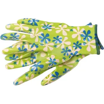 Pracovní rukavice Rukavice NITRILE zelené v.9 LAHTIPro head card