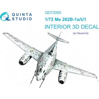 Plastikový model 1/72 Me-262B-1a/U1 3D-Print & col. Interior (REV)