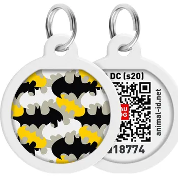 psí známka WAUDOG chytrá ID známka s QR tagem DC Batman znak miniatury