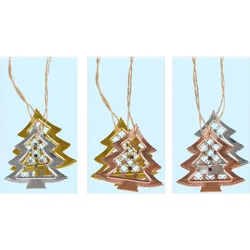 Stromek kov MIX 6,5 cm - závěs 2 ks