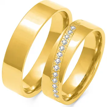 Prsten SOFIA zlatý pánský snubní prsten ZSA-145MYG