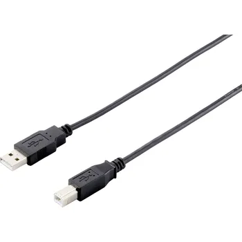 elektrický kabel Equip USB kabel USB-A zástrčka, USB-B zástrčka 1.00 m černá 128863