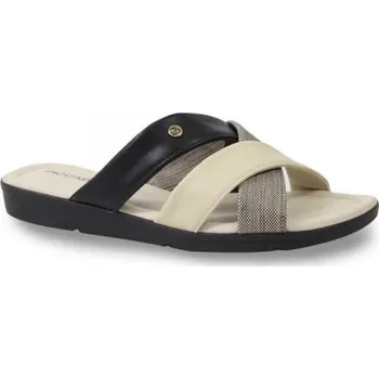 Dámské pantofle Piccadilly 412002-6 Dámské pantofle černo/béžové 38