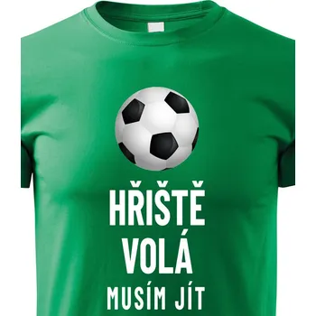 Chlapecké tričko Dětské tričko Hřiště volá musím jít, Barva Zelená, Velikost 134 cm/8 roků, Canvas Dětské tričko Bezvatriko.cz 1874