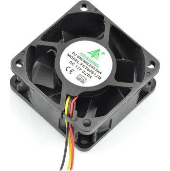 Počítačové chlazení Ventilátor 12V 60x60x25mm 3 vodiče