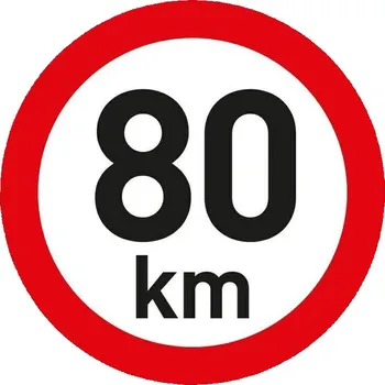 samolepka Samolepka rychlost 80km - 10,5cm