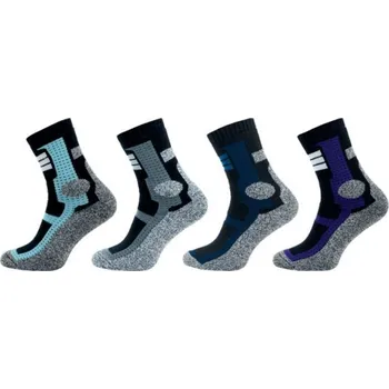 Pánské ponožky Ponožky NOVIA CROSS 42-43 šedý pruh