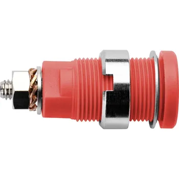Krokosvorka Schützinger DI SEB 6445 Ni / RT bezpečnostní vestavná zásuvka 4 mm červená 1 ks
