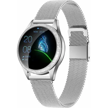Chytré hodinky ORO-MED ORO SMART CRYSTAL SILVER Smartwatch stříbrné
