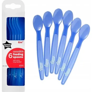 Lžíčky dětské plastové - SADA 6ks švestkové - Tomme Tippee
