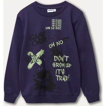 Chlapecká mikina Chlapecká mikina - Winkiki WJB 22108, fialová Barva: Fialová, Velikost: 140