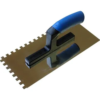 Zednické hladítko Bat nářadí nerezové zubaté hladítko E4x4x4 00622