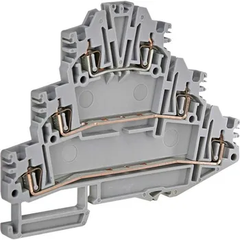 Svorka řadová trojitá pružinová ESP3-HLD.2, šedá, ETI