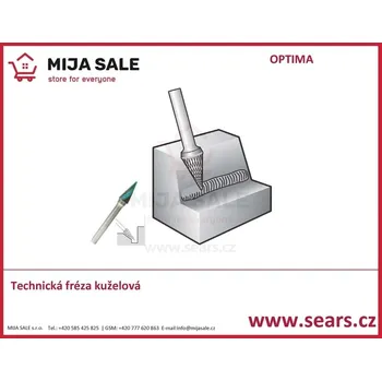 Fréza Technická fréza M0618S03 kuželová 6x13x3 OPTIMA PRECISE ( OPTIMA TOOL )