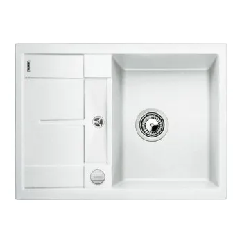 Kuchyňský dřez Blanco METRA 45 S Compact Silgranit bílá softoboustranné provedení s excentrem - 527102 + ZÁRUKA 3 ROKY ZDARMA