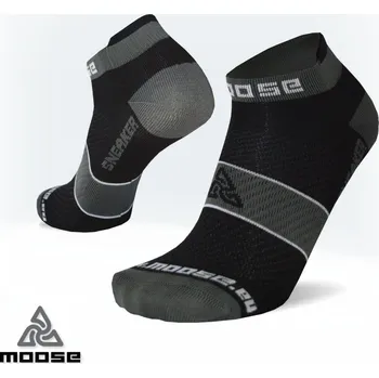 Pánské ponožky SNEAKER extra nízké ponožky Moose černá XL