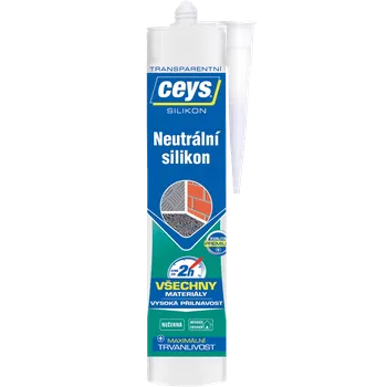 stavební silikon CEYS silikon neutrál transparentní 280ml
