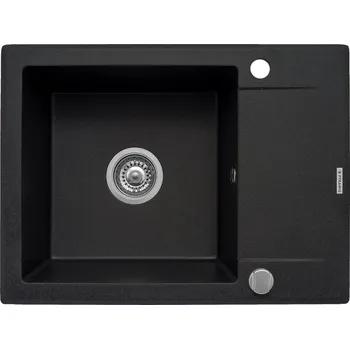 Pyramis Korfu granitový dřez 62x46 cm šedá/grafitová/onyx 070060501