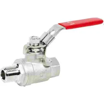 Fitinka Karasto Kulový ventil dvoudílný nerez závit: vnitřní - vnější 3/8"