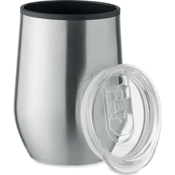 Termohrnek Hrnek s dvojitou stěnou 350ml Chin chan, stříbrná mat