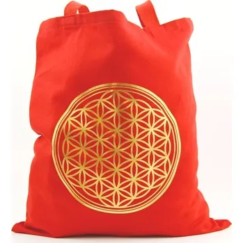 Taška přes rameno - Květ Života, červená