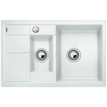 Granitový dřez Blanco METRA 6 S Compact Silgranit bílá soft oboustranné provedení s excentrem - 527114 + ZÁRUKA 3 ROKY ZDARMA