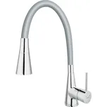 Novaservis Dřezová stojánková baterie s šedým ramenem a sprškou, 70720,0S