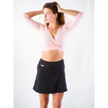 Legíny se sukní černé kraťasy s nápletem v pase Velikost: M