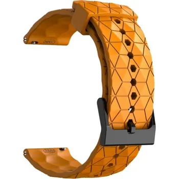 Příslušenství k chytrým hodinkám Madvell Silikonový řemínek Hexagon oranžová 20mm