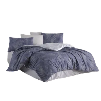 Bytový textil TipTrade s.r.o. Bavlněné povlečení Haket Modré 140x200 + 70x90 cm