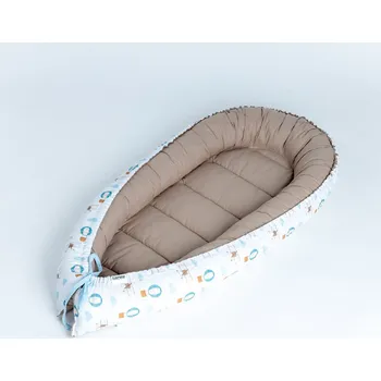 Hnízdečko pro miminko Tulimese Hnízdečko letadla a balóny cappuccino VARIANTY PROVEDENÍ HNÍZDEČKA: HNÍZDEČKO SAMOSTATNÉ