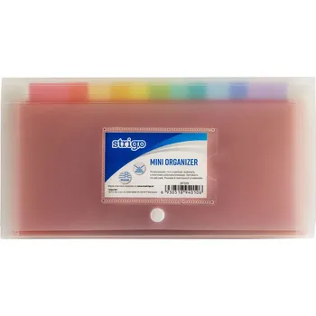 Strigo Složka DL s 6 kapsami a drukem STRIGO transparentní 372392