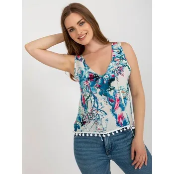 Dámská halenka Dámská halenka s potiskem JETHER modrobílá