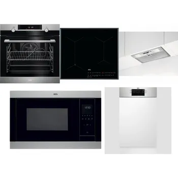 Set domácích spotřebičů AEG BPK556360M + AEG Mastery SenseFry IAE64431FB + AEG DGB3523S + AEG Mastery MSB2547D-M + AEG Mastery MaxiFlex FEE73517PM