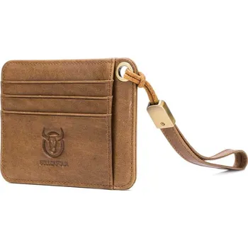 Obal na doklad BULLCAPTAIN KB456S2 kožené pouzdro na doklady s poutkem khaki