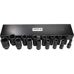 Úderové nástrčné klíče 1/2" prodloužené, gola ořechy 10-32mm Yato