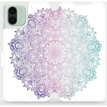 Pouzdro na mobilní telefon Flipové pouzdro Mobiwear - Xiaomi Redmi A2 - M008S Mandala (Knížkové flip pouzdro, obal, kryt na mobil Xiaomi Redmi A2 - M008S Mandala, materiál Umělá kůže + TPU - ochrana 360°, stojánek, silikonová vanička, magnetické zavírání)
